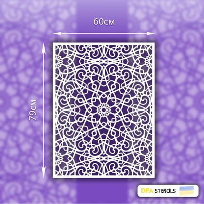 Stencil DFA Square pattern, for plaster and paint 0.3-1mm (K00073)