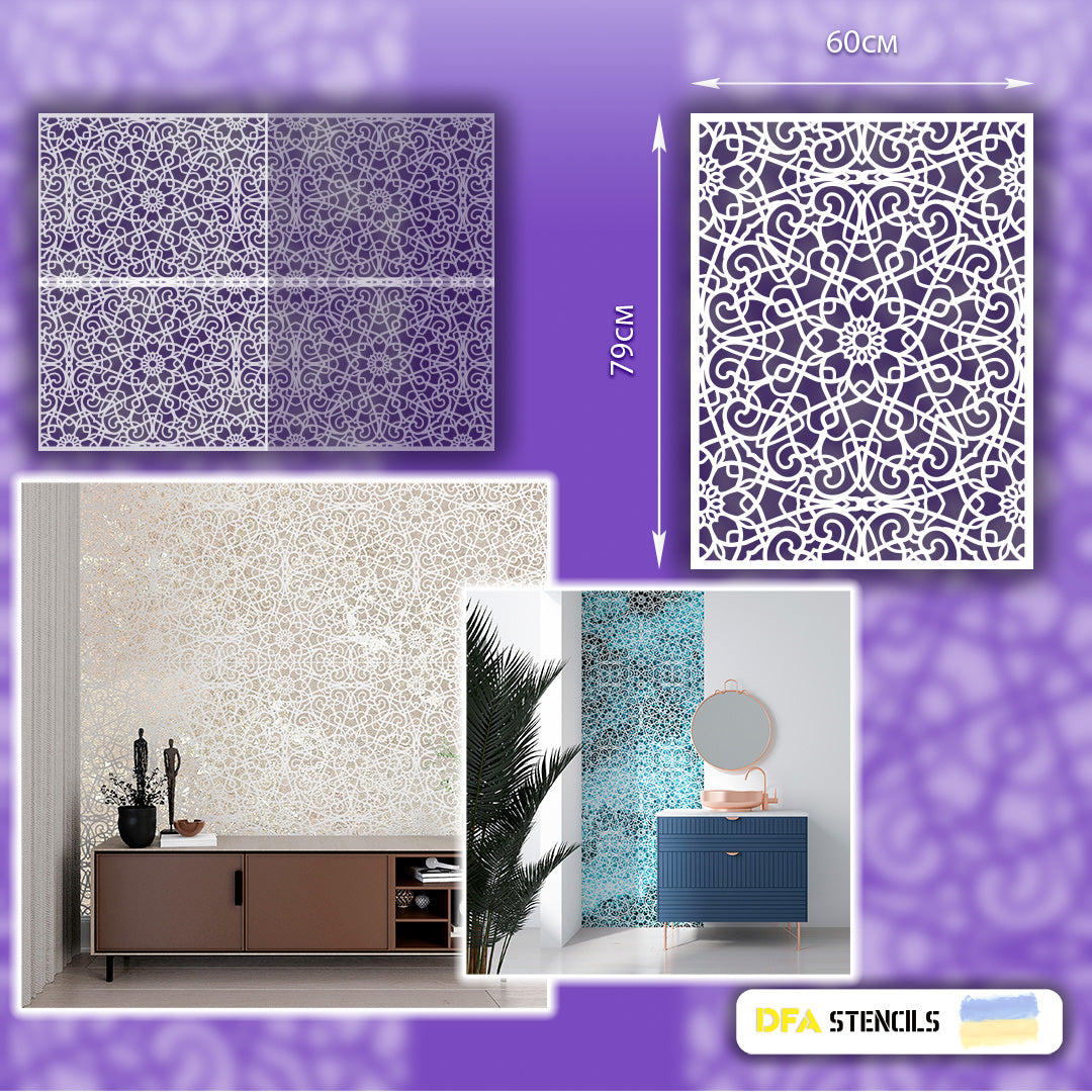 Stencil DFA Square pattern, for plaster and paint 0.3-1mm (K00073)