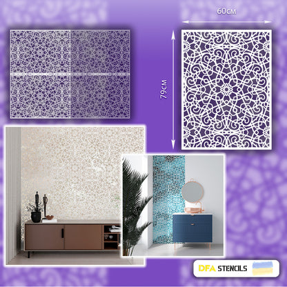 Stencil DFA Square pattern, for plaster and paint 0.3-1mm (K00073)