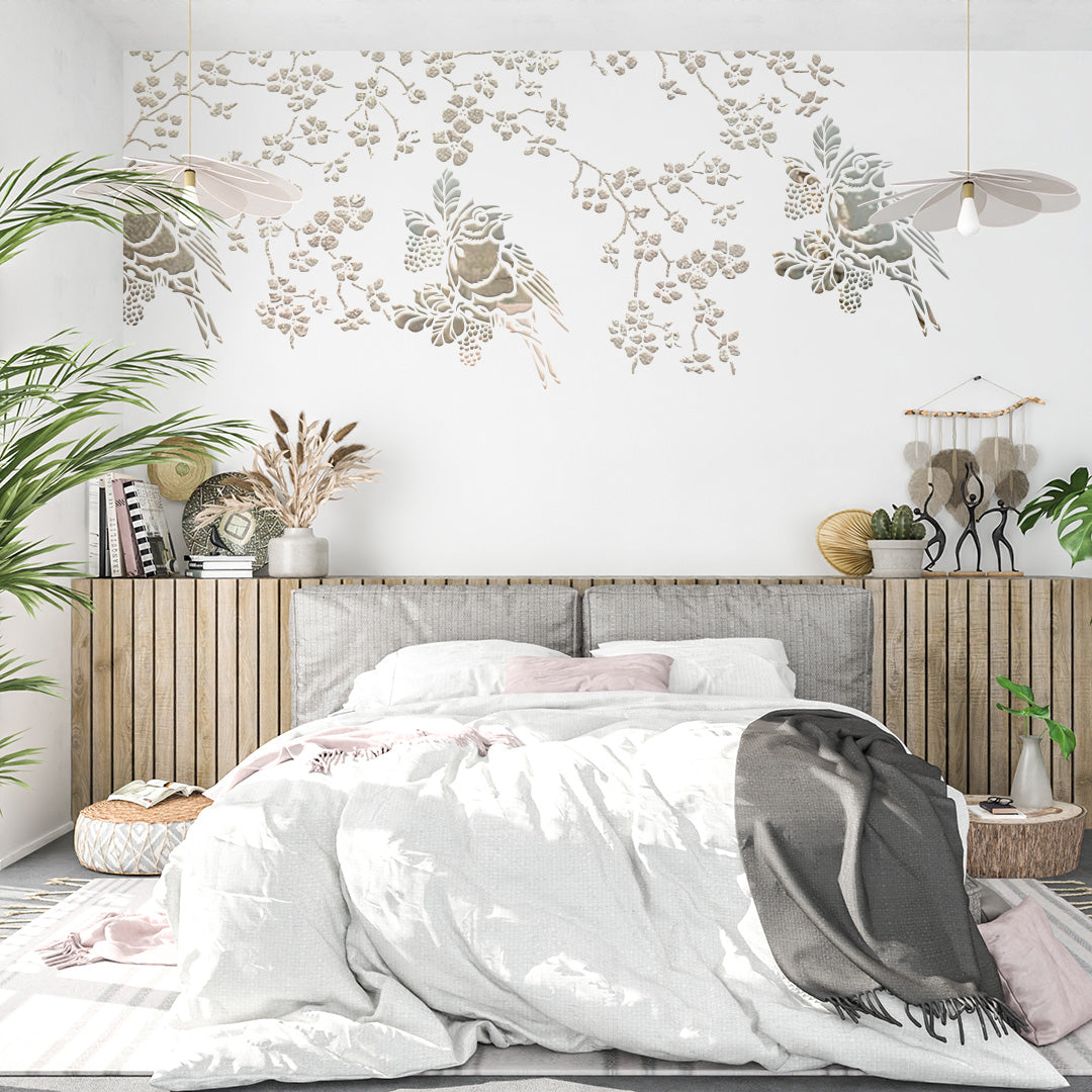 Stencil DFA Bird reusable for plaster and paint 0.3-1mm (J00033)