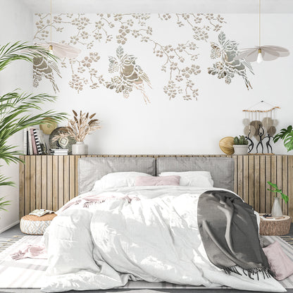 Stencil DFA Bird reusable for plaster and paint 0.3-1mm (J00033)