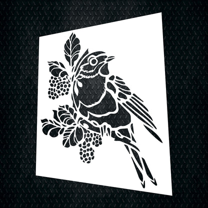 Stencil DFA Bird reusable for plaster and paint 0.3-1mm (J00033)