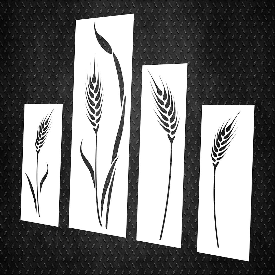 Reusable DFA stencil Priroda Spikelets for plaster and paint 0.3-1mm (P00118)