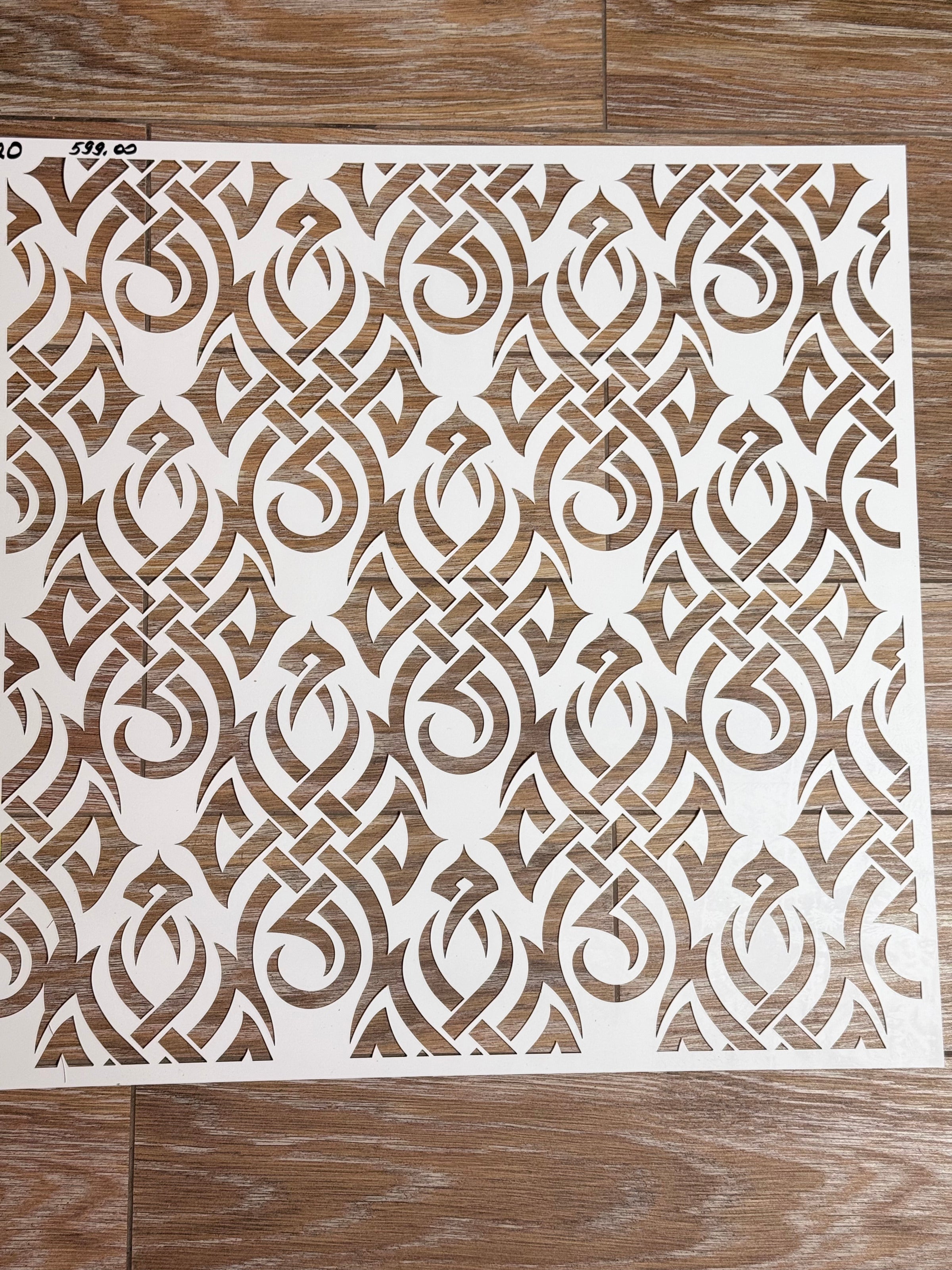 Stencil number 20