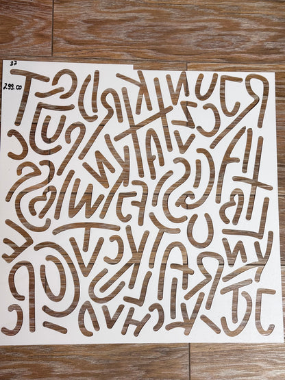 Stencil number 37