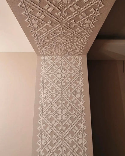 Create a unique interior with the DFA stencil Vyshyvanka - an ethnic accent in your home 0.3-1 mm (Z00006)