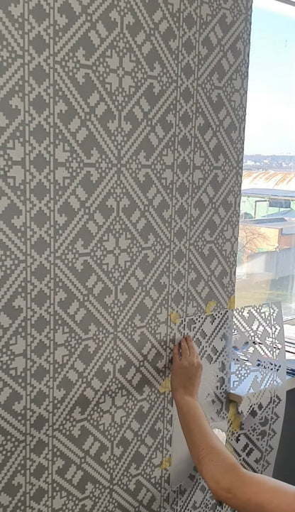 Create a unique interior with the DFA stencil Vyshyvanka - an ethnic accent in your home 0.3-1 mm (Z00006)