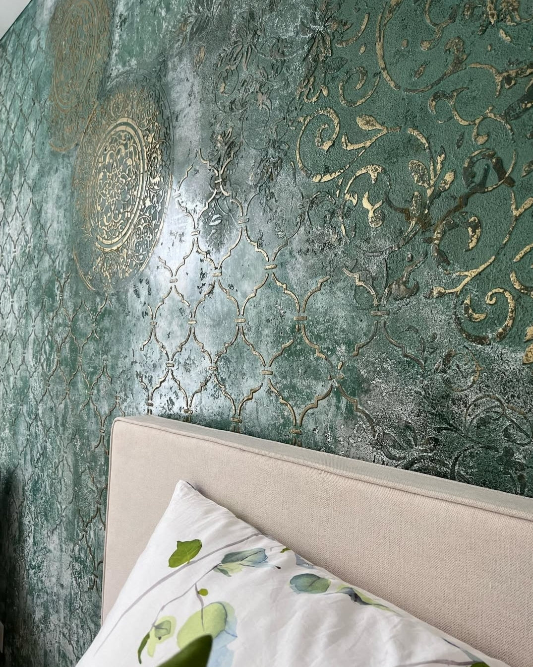 Stencils DFA wall decor (East 18 + Round 14 + East) 1 for plaster and paint 0.3-1 mm (N00066)