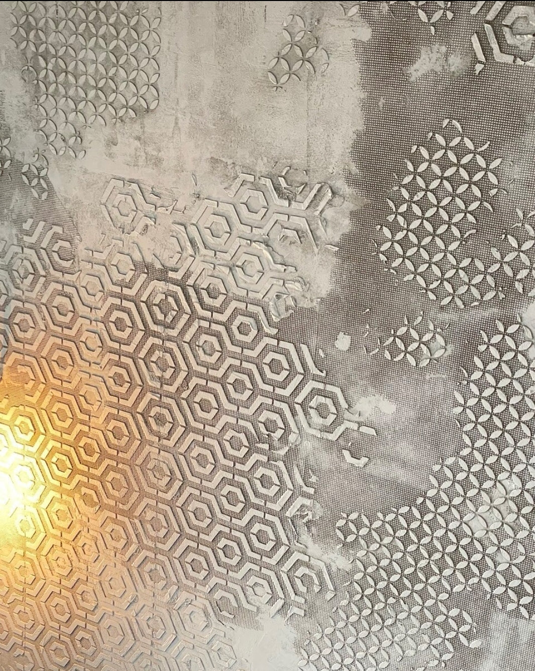 DFA stencils for decoration (Geometry 23 + Geometry 25) for plaster and paint 0.3-1 mm (N00063)