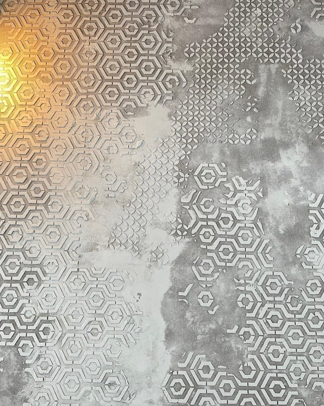 DFA stencils for decoration (Geometry 23 + Geometry 25) for plaster and paint 0.3-1 mm (N00063)