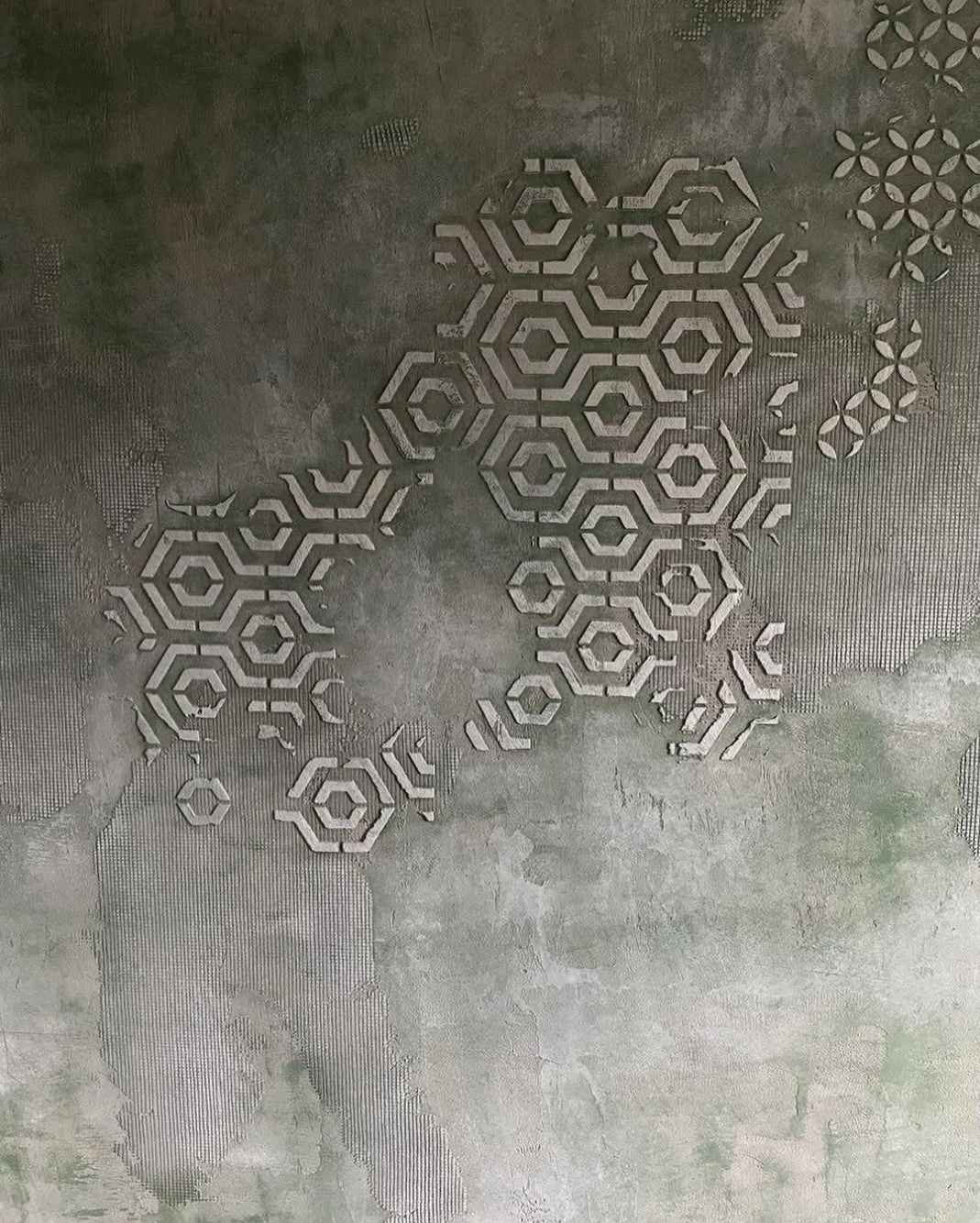 DFA stencils for decoration (Geometry 23 + Geometry 25) for plaster and paint 0.3-1 mm (N00063)