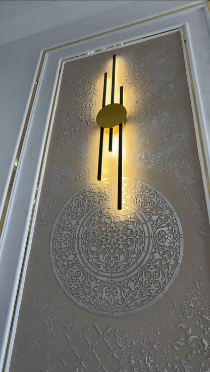 DFA stencils for decoration (Round 14+ Oriental 27+ Damascus 45) for plaster and paint 0.3-1 mm (N00043)