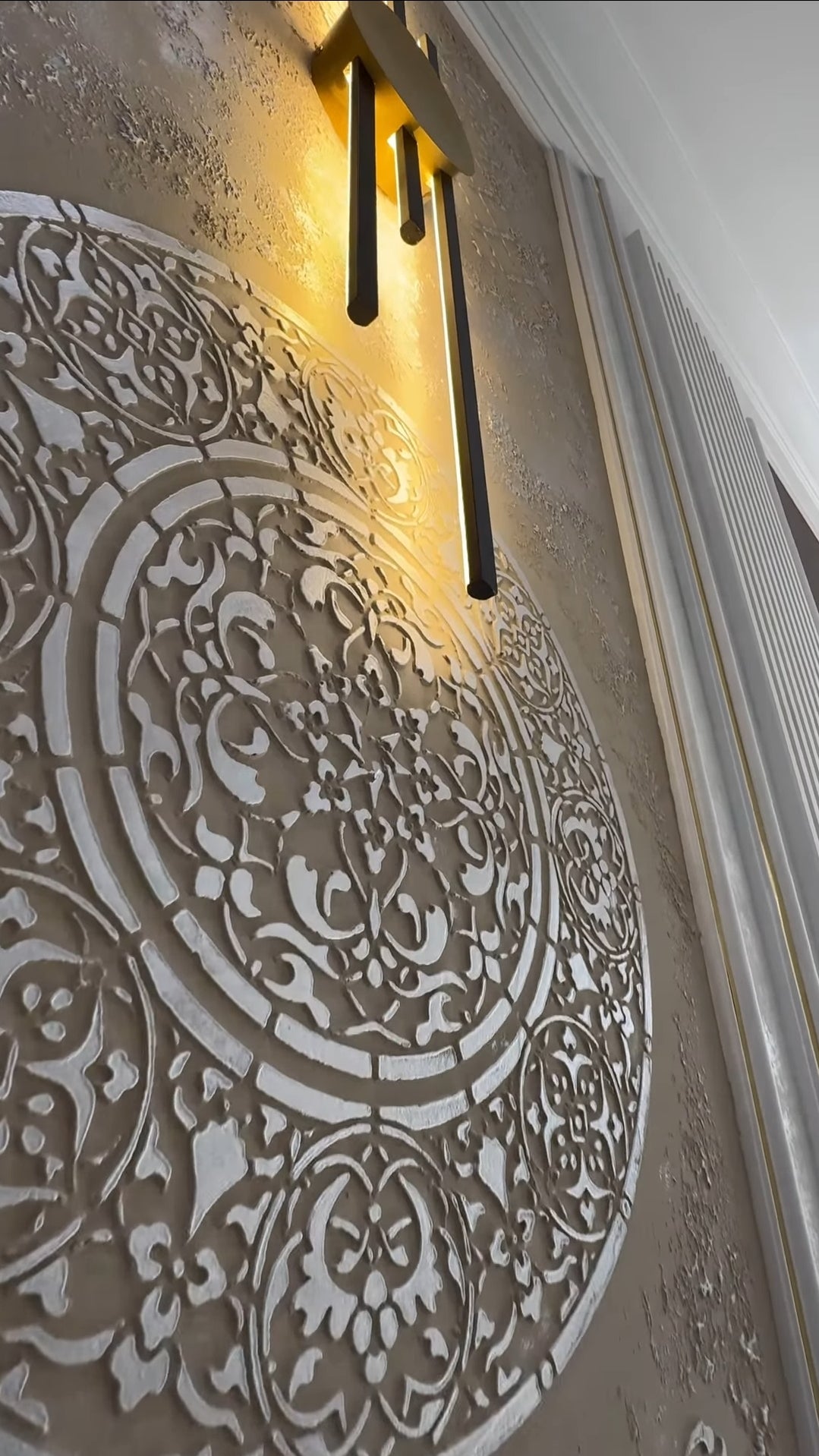 DFA stencils for decoration (Round 14+ Oriental 27+ Damascus 45) for plaster and paint 0.3-1 mm (N00043)