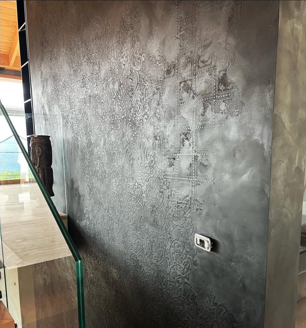 DFA stencils for decoration (Square 131 + Round 14 + Eastern 21) for plaster and paint 0.3-1 mm (N00128)
