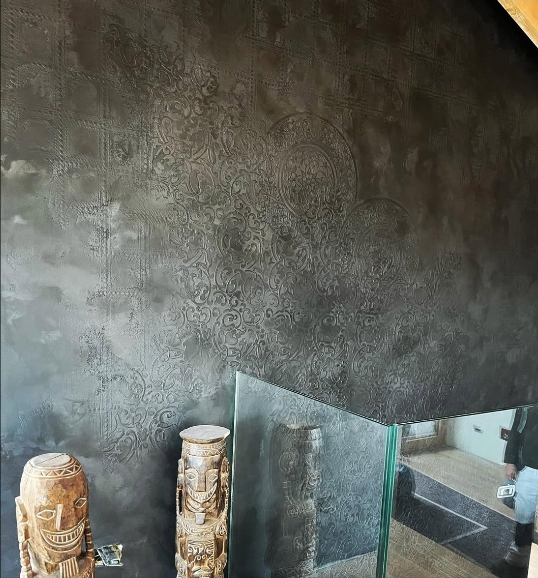 DFA stencils for decoration (Square 131 + Round 14 + Eastern 21) for plaster and paint 0.3-1 mm (N00128)