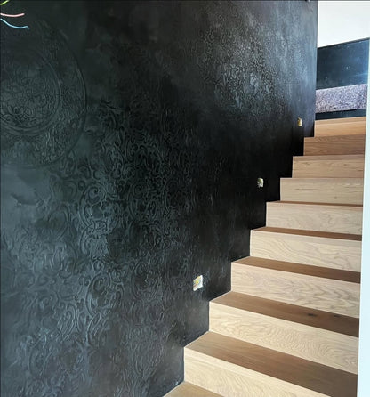 DFA stencils for decoration (Square 131 + Round 14 + Eastern 21) for plaster and paint 0.3-1 mm (N00128)