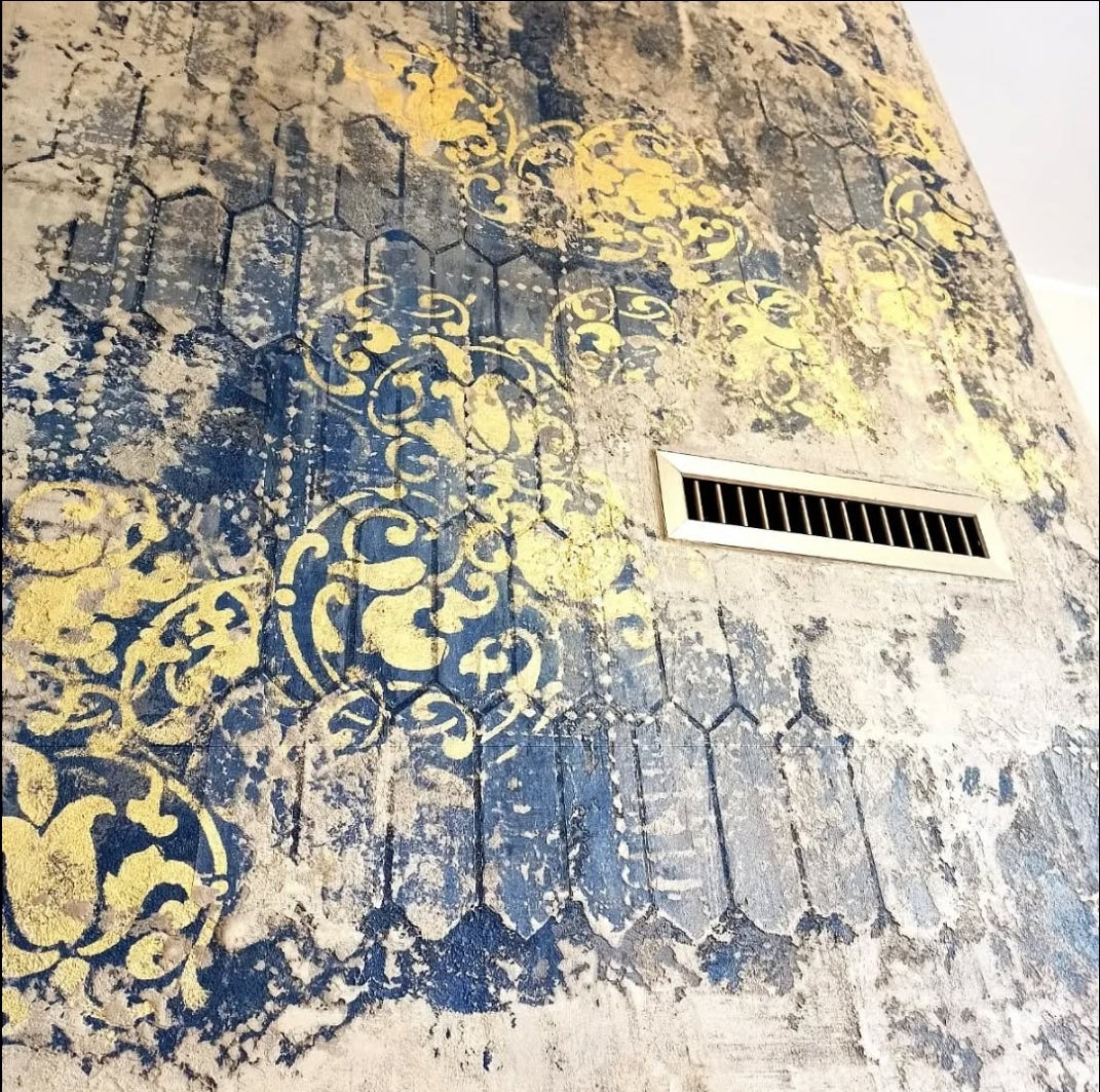 DFA stencils for decoration under plaster and paint (Eastern 21 + Geometry 77) 0.3-1 mm (N00041)