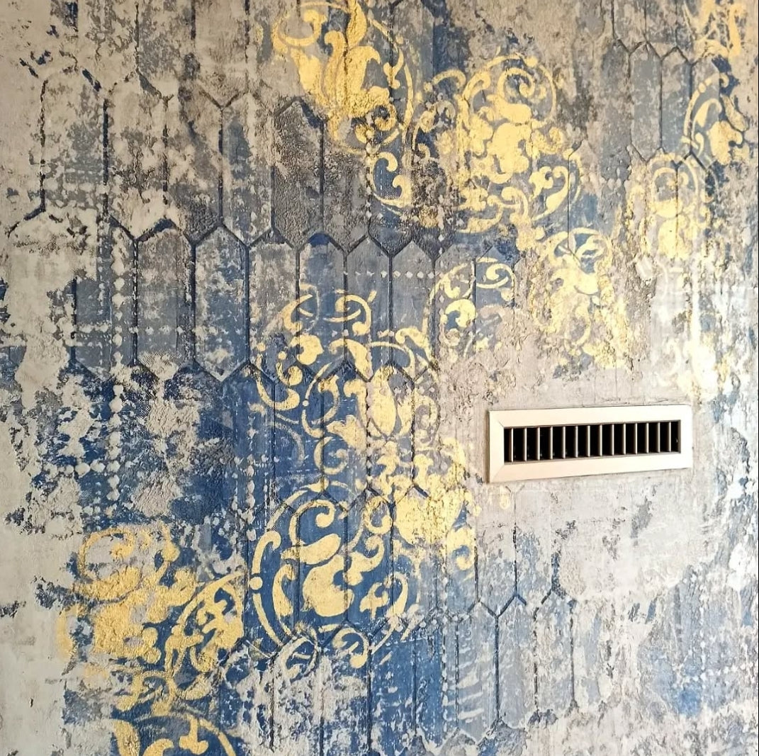 DFA stencils for decoration under plaster and paint (Eastern 21 + Geometry 77) 0.3-1 mm (N00041)