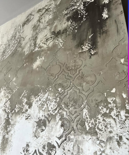 DFA stencils for decoration (Eastern 3 + Round 14 + Eastern 1) for plaster and paint 0.3-1 mm (N00098)