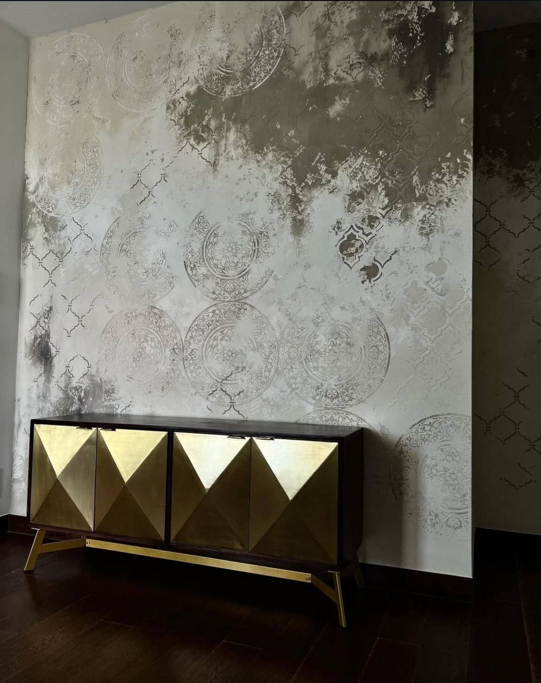 DFA stencils for decoration (Eastern 3 + Round 14 + Eastern 1) for plaster and paint 0.3-1 mm (N00098)