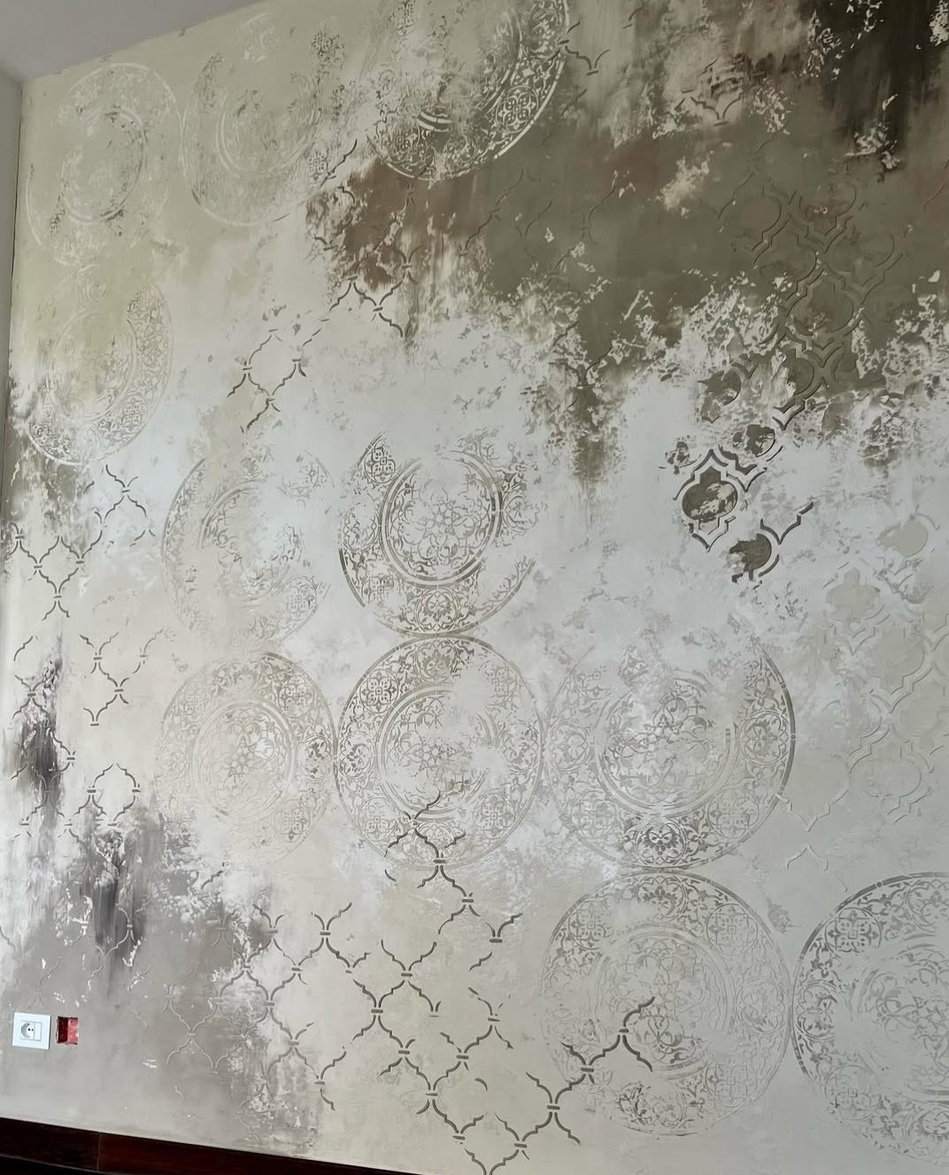 DFA stencils for decoration (Eastern 3 + Round 14 + Eastern 1) for plaster and paint 0.3-1 mm (N00098)