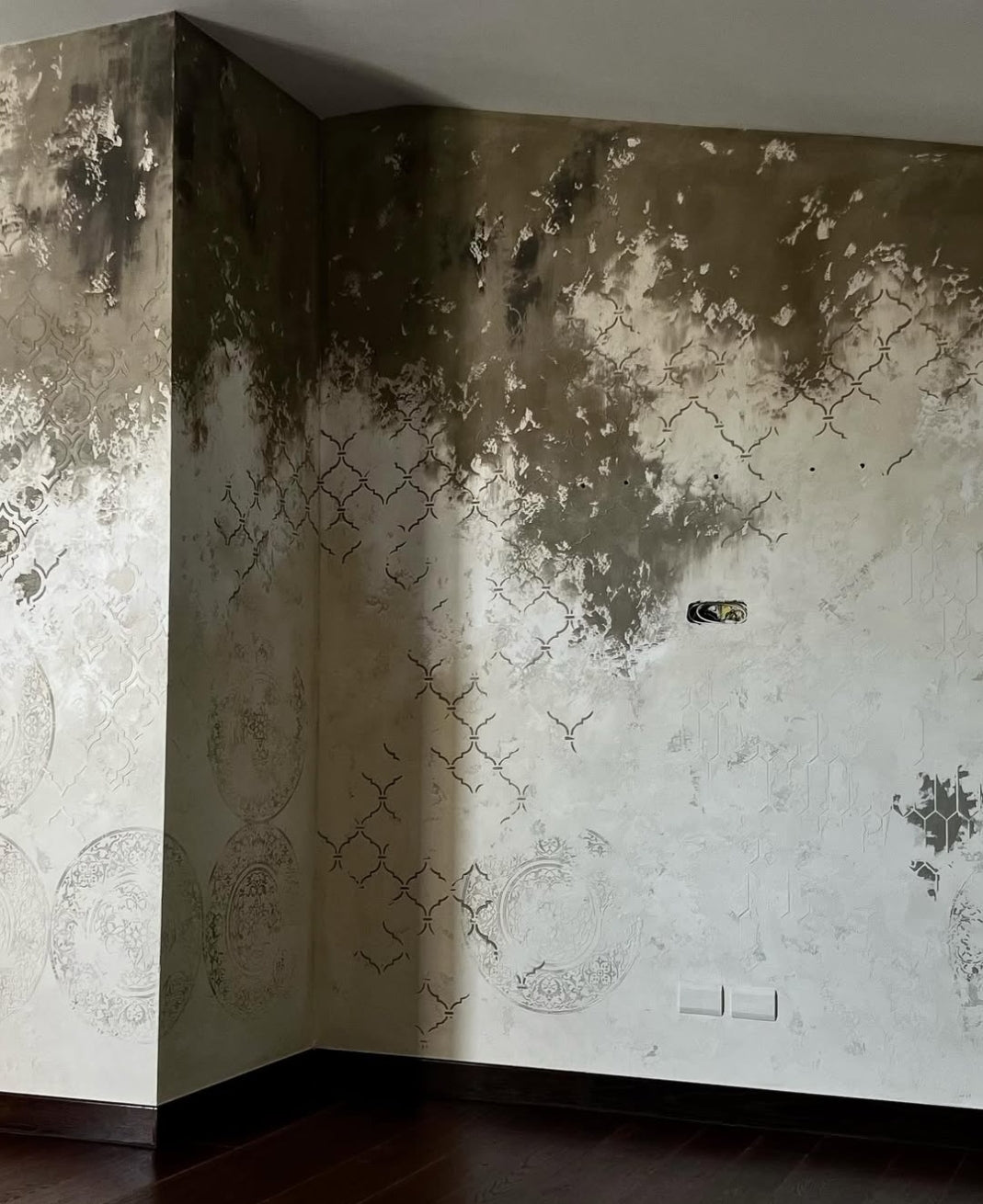 DFA stencils for decoration (Eastern 3 + Round 14 + Eastern 1) for plaster and paint 0.3-1 mm (N00098)