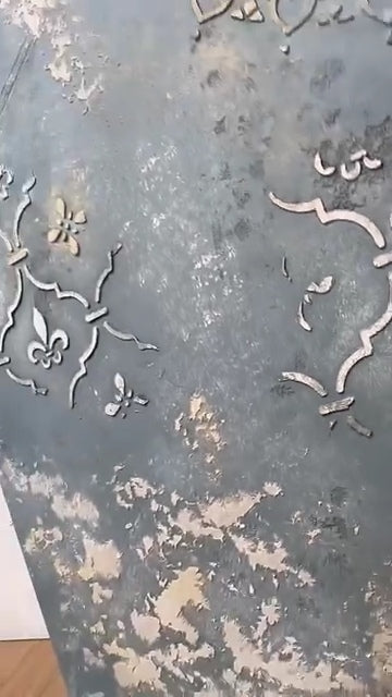 DFA stencils for wall decoration (Round 6 + Eastern 2) for plaster and paint 0.3-1 mm (N00069)