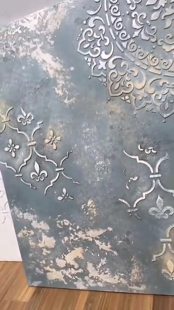 DFA stencils for wall decoration (Round 6 + Eastern 2) for plaster and paint 0.3-1 mm (N00069)