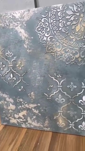 DFA stencils for wall decoration (Round 6 + Eastern 2) for plaster and paint 0.3-1 mm (N00069)