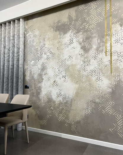 DFA stencils for wall decoration under plaster and paint (Geometry 25 + Geometry 11) 0.3-1 mm (N00080)
