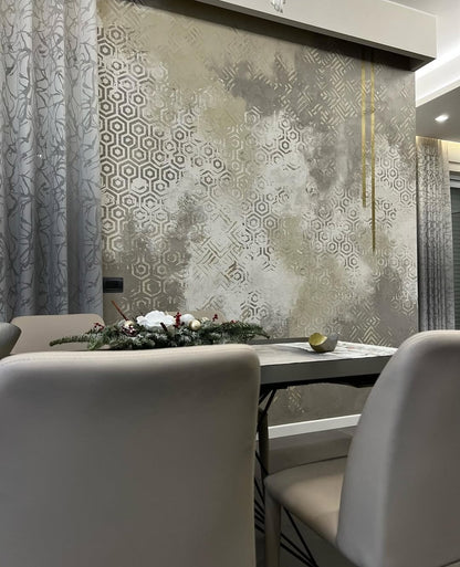 DFA stencils for wall decoration under plaster and paint (Geometry 25 + Geometry 11) 0.3-1 mm (N00080)