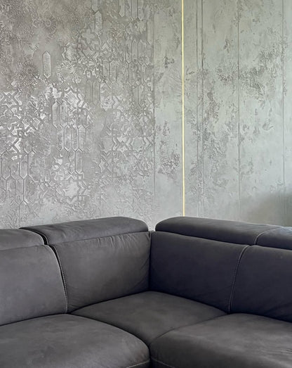 Stencils DFA wall decor set (East 72 + Geometry 77) for plaster and paint 0.3-1 mm (N00083)
