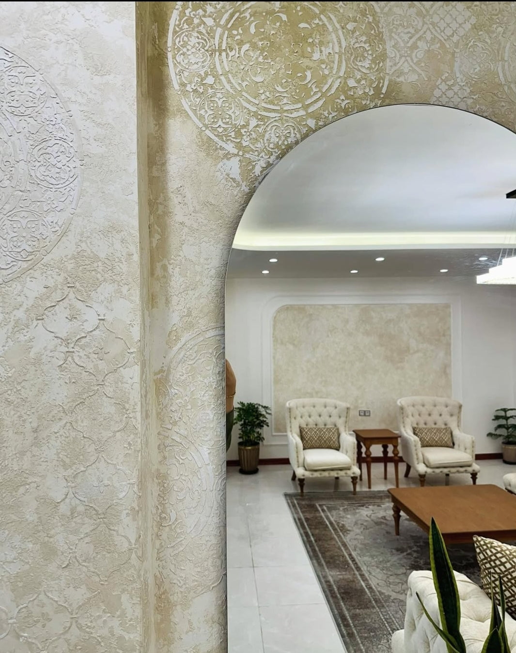 Stencils DFA set for decoration under plaster and paint (Round 14 + Eastern 2) 0.3-1 mm (N00071)