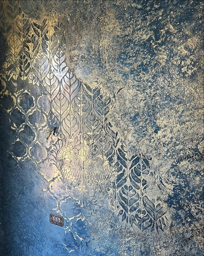Stencils DFA (Nature 1 + Oriental 8 + Damascus 22) set for plaster and paint 0.3-1 mm (N00068)