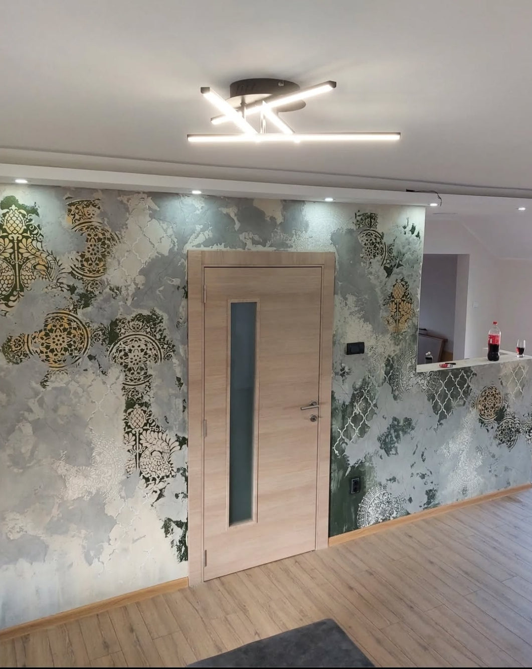 Stencils DFA stylish decor (Oriental 1 + Round 14 + Damascus 22) for plaster and paint 0.3-1 mm (N00077)