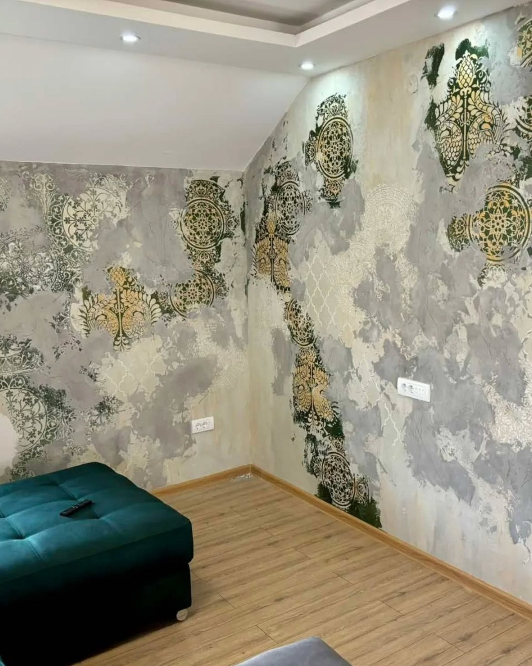 Stencils DFA stylish decor (Oriental 1 + Round 14 + Damascus 22) for plaster and paint 0.3-1 mm (N00077)