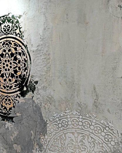 Stencils DFA stylish decor (Oriental 1 + Round 14 + Damascus 22) for plaster and paint 0.3-1 mm (N00077)