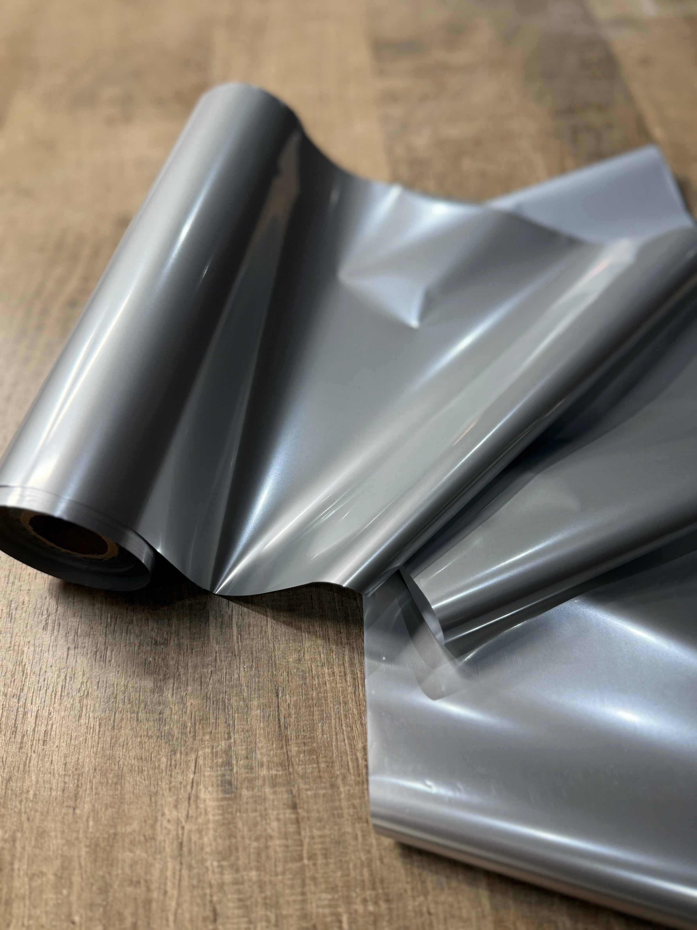 Transfer film (Titan, matte silver)