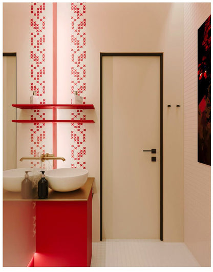 Create your own ethnic decor - reusable DFA stencil "Embroidery" 0.3-1 mm (Z00070)