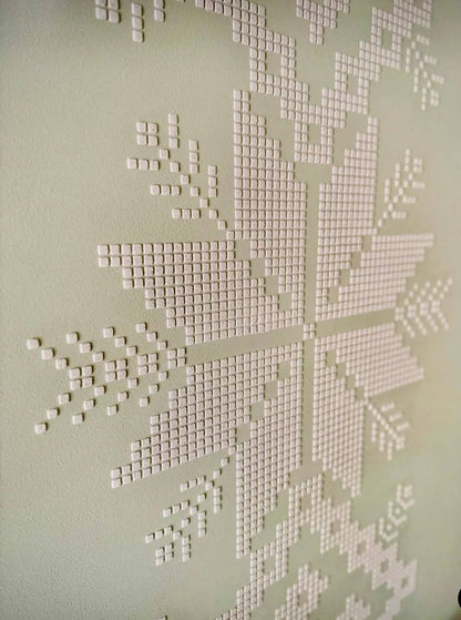 Ukrainian style in your interior – Vysyvanka stencil for paint and plaster 0.3-1 mm (Z00024)