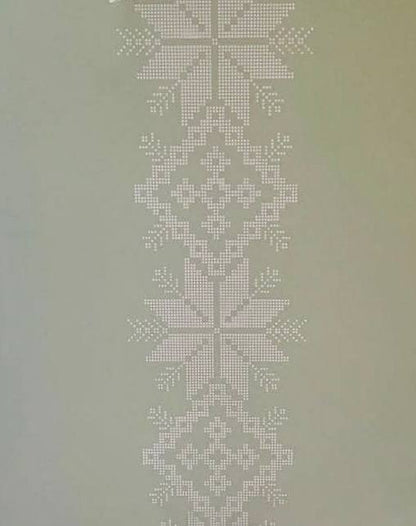 Ukrainian style in your interior – Vysyvanka stencil for paint and plaster 0.3-1 mm (Z00024)