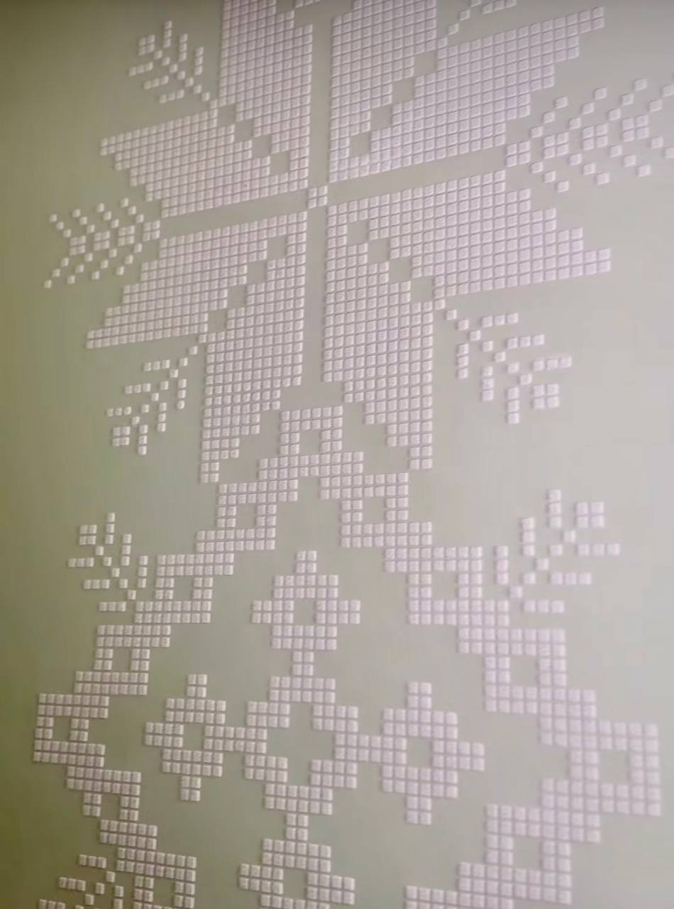 Ukrainian style in your interior – Vysyvanka stencil for paint and plaster 0.3-1 mm (Z00024)