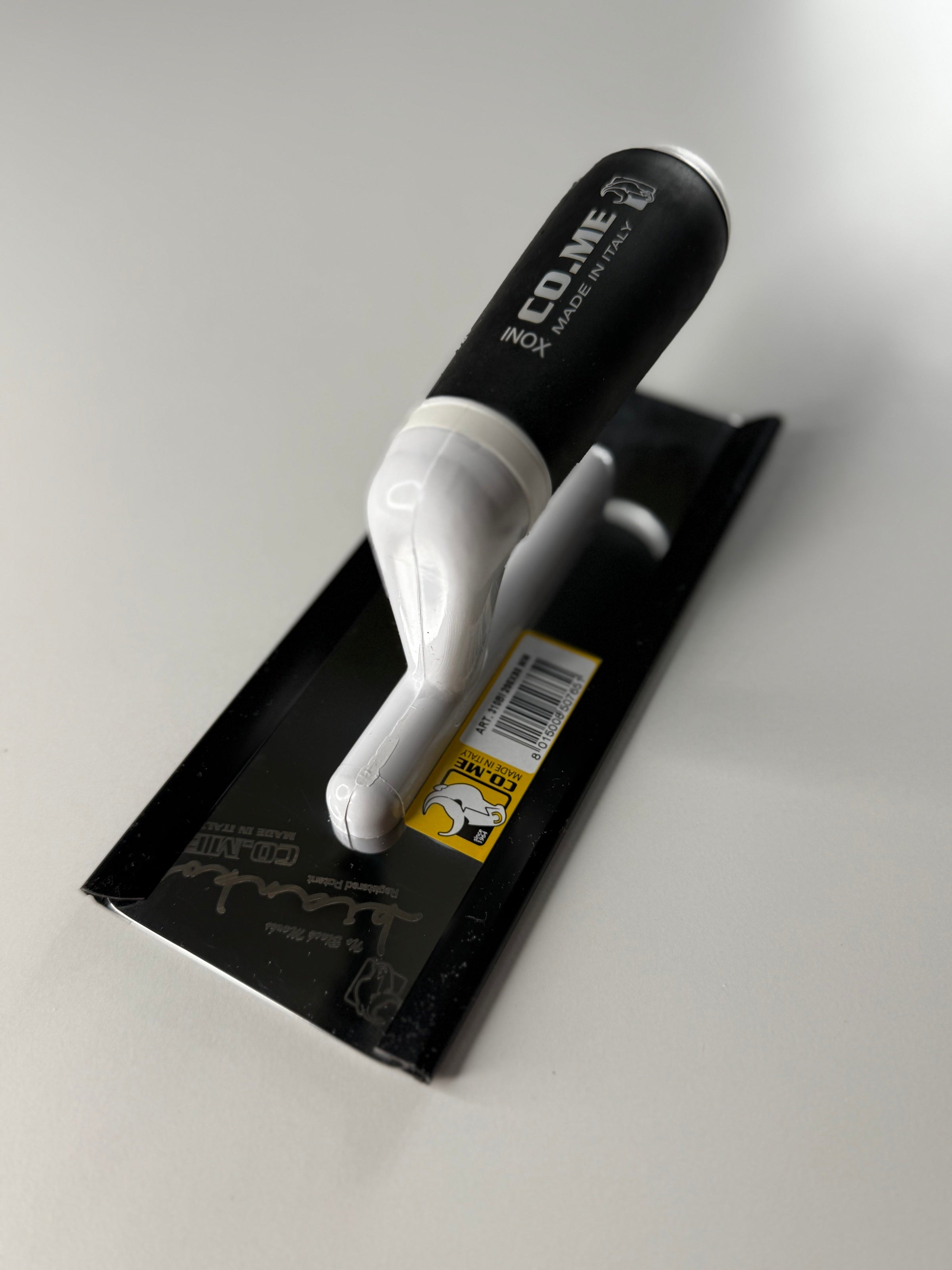 Venetian trowel made of stainless steel CO.ME Bianco 200x80x0.6 mm (31081)