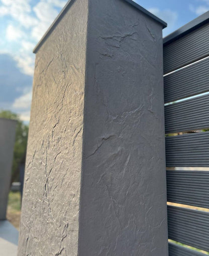 Silicone impression for decoration Stone texture 2 (black) W00027