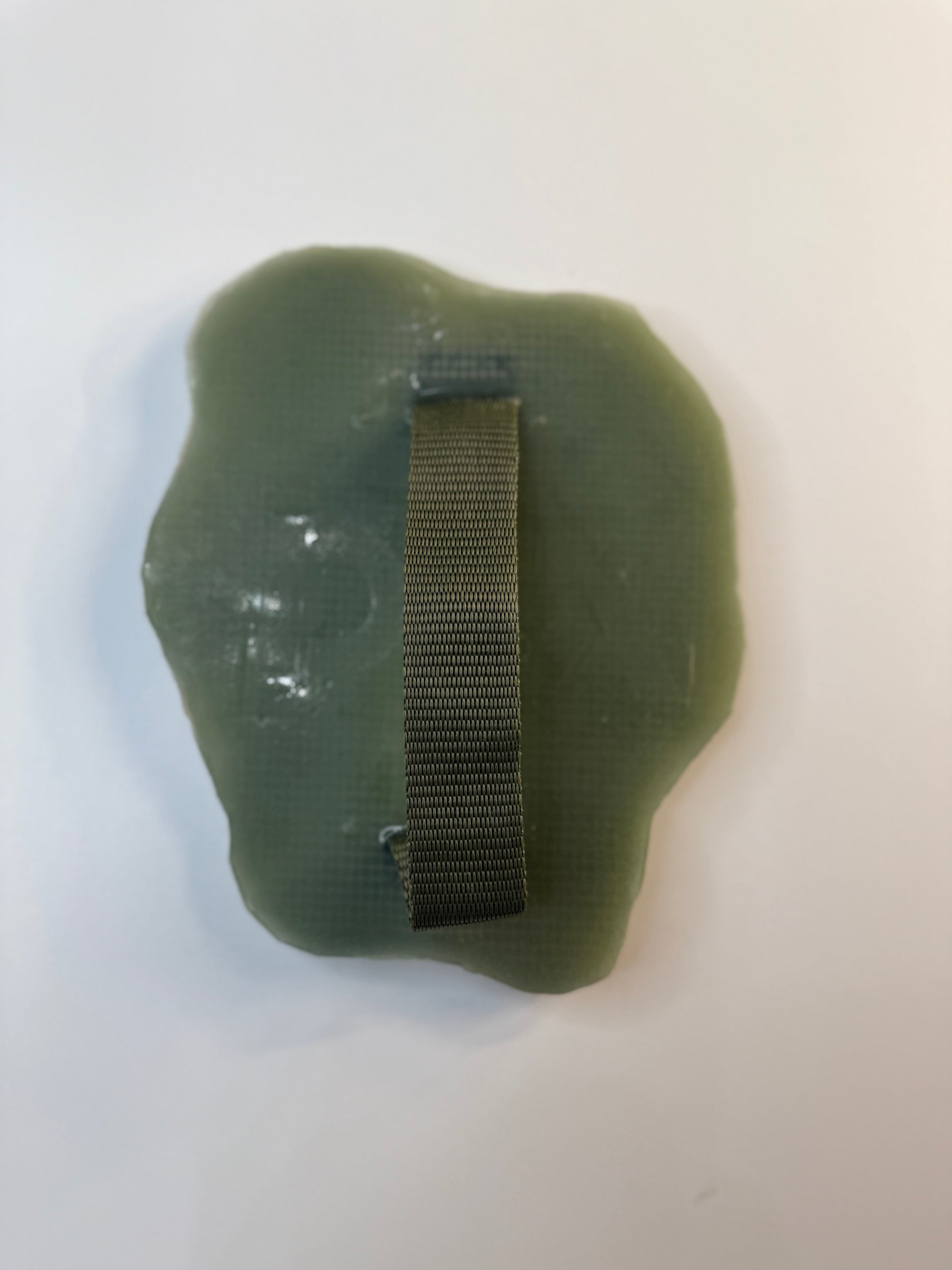 Silicone impression/stamp for decoration DFA Paint brush with handle green 1 thickness 12 mm (W00040)