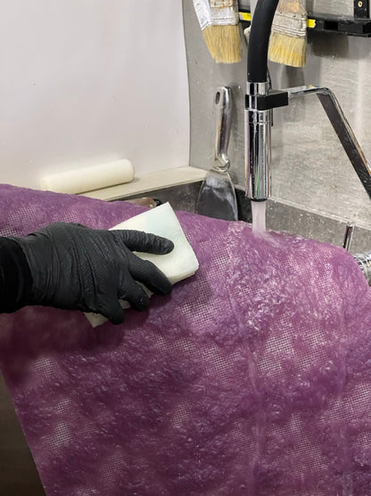 Silicone impression for decoration Stone texture (purple) W00009