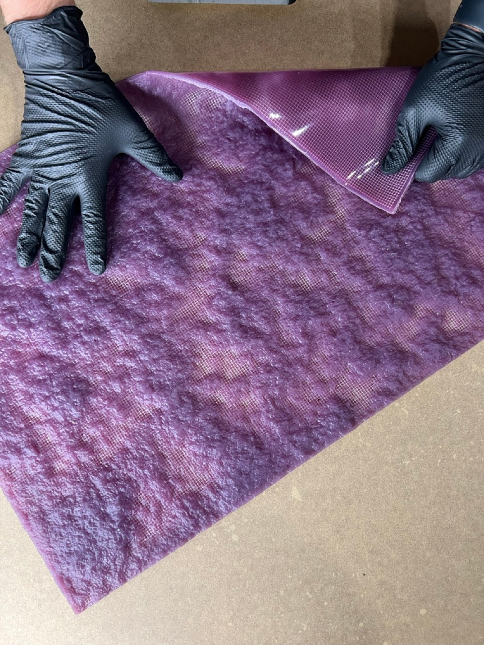Silicone impression for decoration Stone texture (purple) W00009
