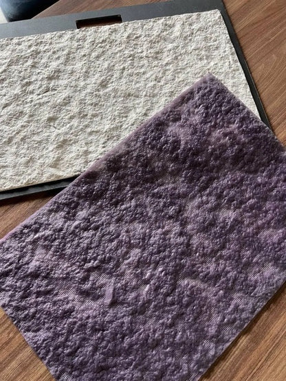 Silicone impression for decoration Stone texture (purple) W00009