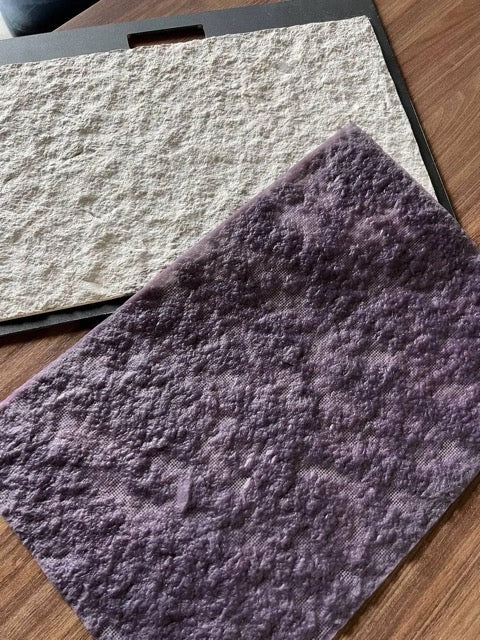 Silicone impression for decoration Stone texture (purple) W00009