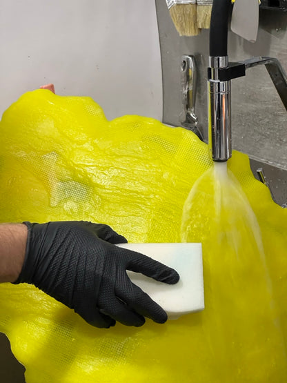 Silicone impression for decoration Stone texture (yellow) W00010